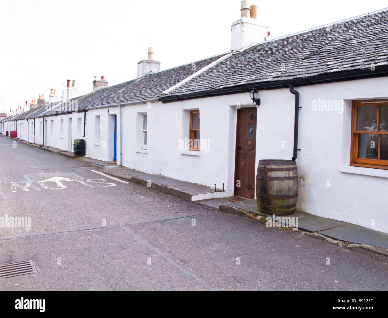 Balvicar village on the Isle of Seil Stock Photo