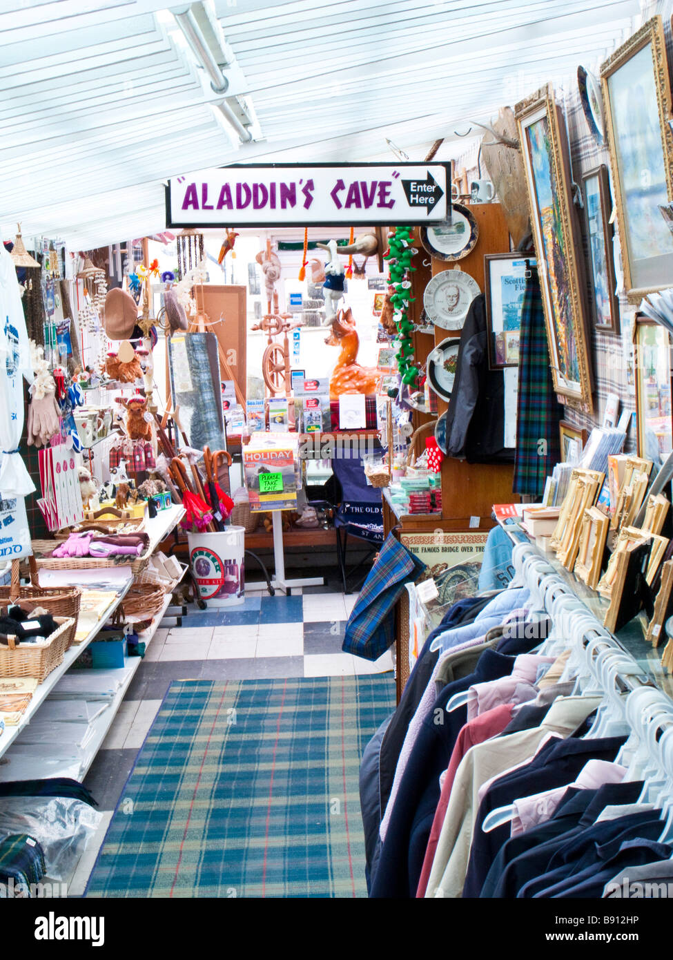 Tourist shop on the Isle of Seil Stock Photo