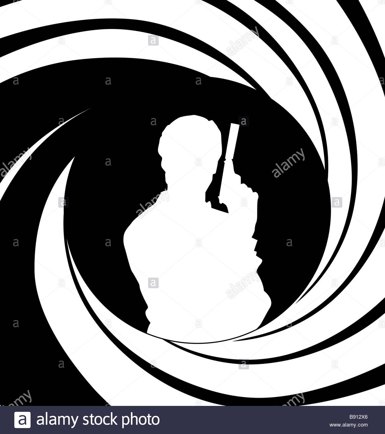 James Bond 007 Black and White Stock Photos & Images - Alamy
