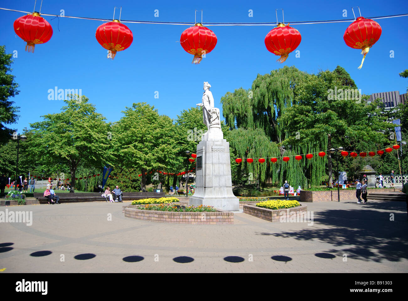 Paper lanterns, Chinese Lantern Festival, Victoria Square, Christchurch