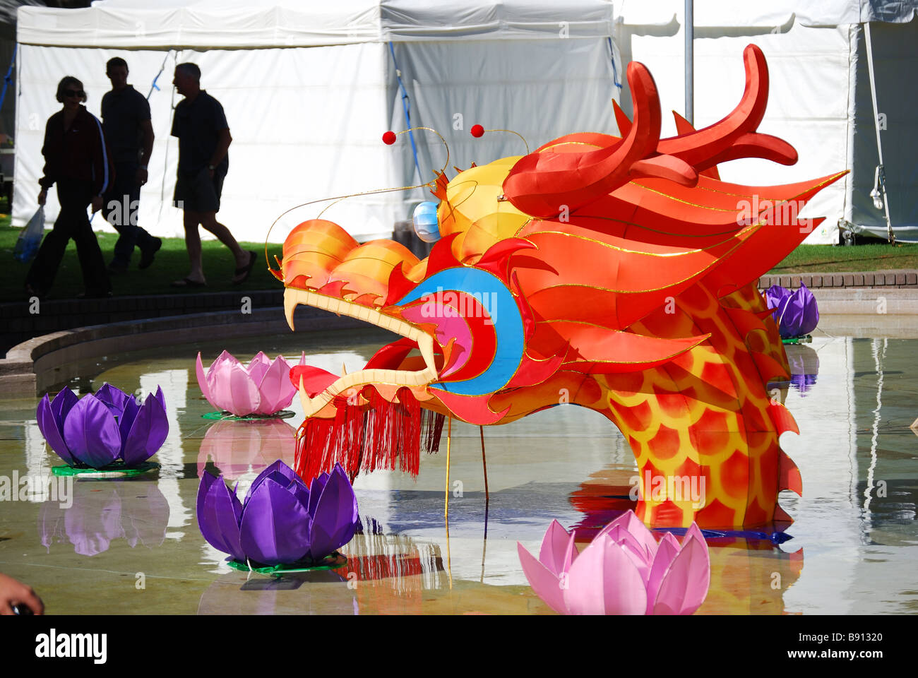 Paper Dragon, Chinese Lantern Festival, Victoria Square, Christchurch