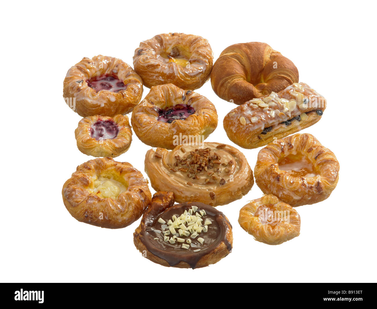 selection of sweet pastries Stock Photo Alamy