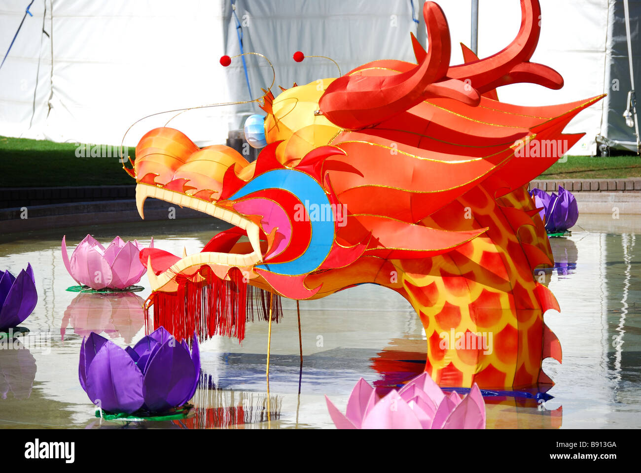 Paper Dragon, Chinese Lantern Festival, Victoria Square, Christchurch