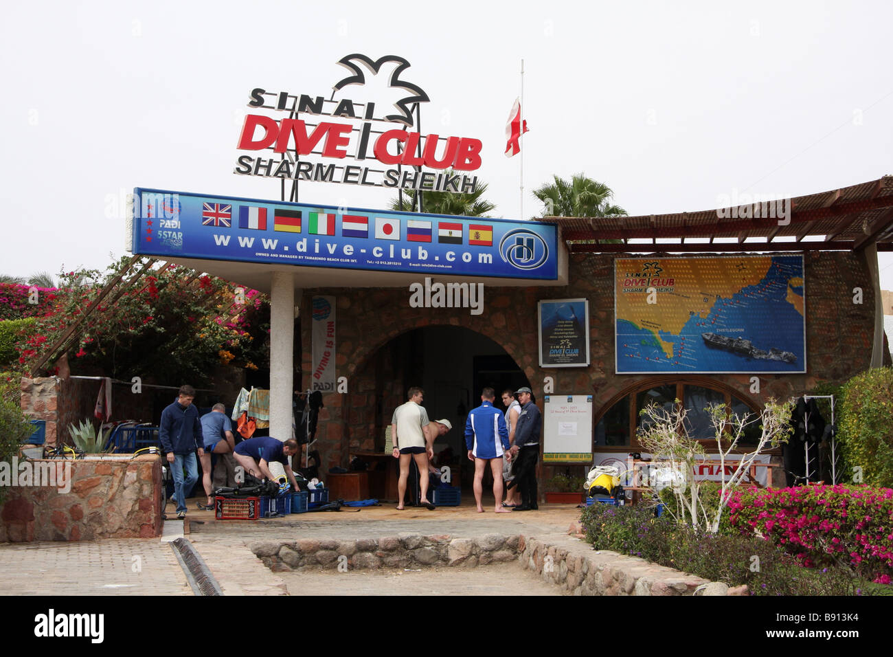 Dive shop, Sharm El Sheikh, Egypt Stock Photo Alamy