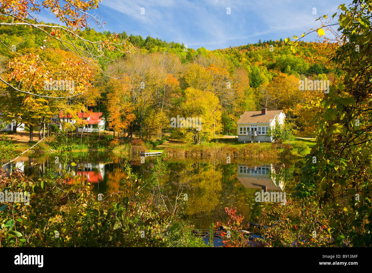Hanover Vt The hillsides and lakes of rural Vermont ablaze with fall foliage color ...