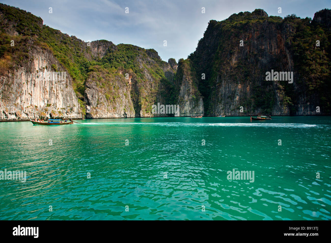 Thailand: Andaman Sea: Phi-Phi Leh: Pileh Bay Stock Photo