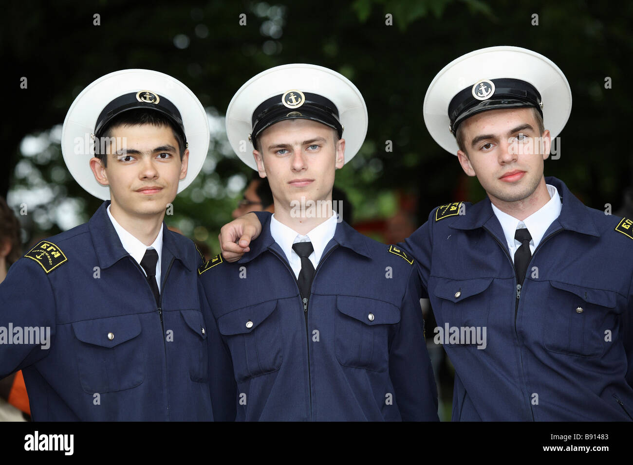 Russian seamen Stock Photo