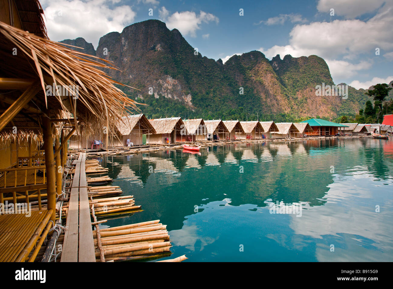 Southern Thailand: Khao Sok National Park: Floating Rafthouses ...