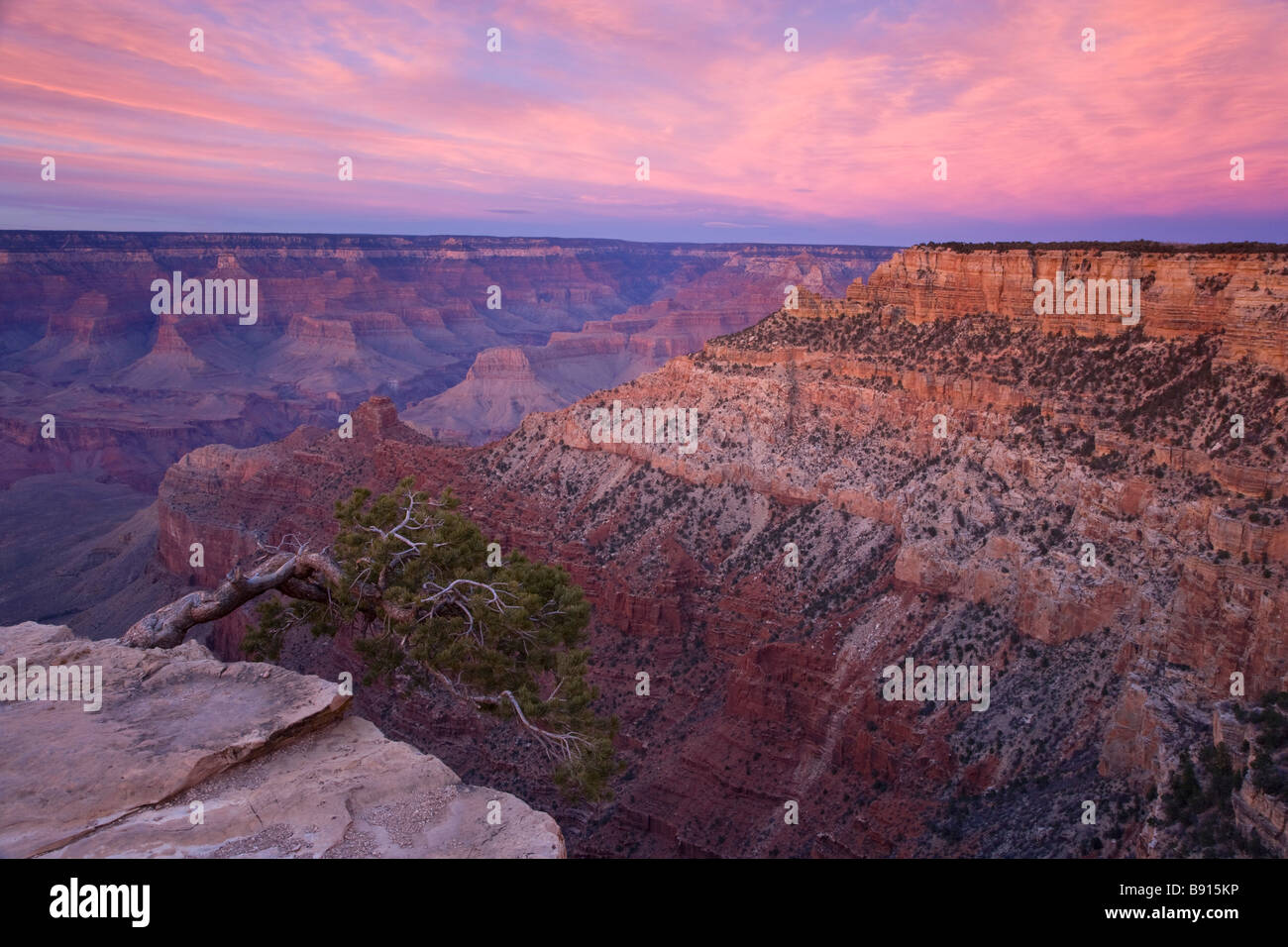 South Rim Grand Canyon Arizona USA Stock Photo