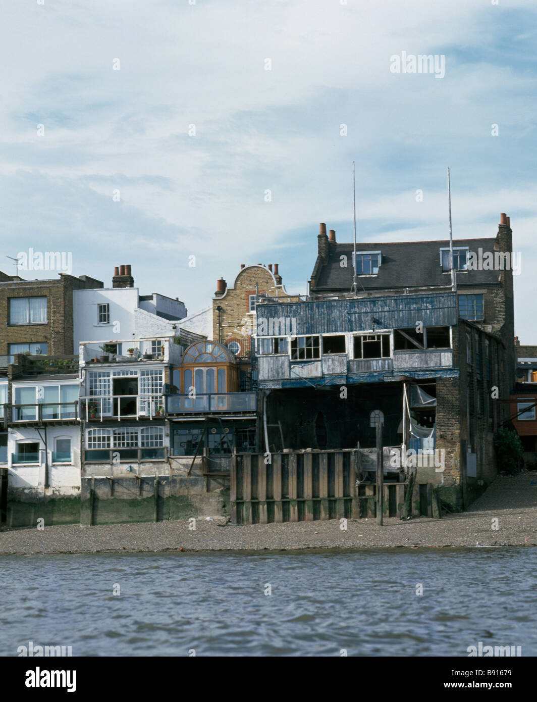 Limehouse Waterfront river Thames London Stock Photo Alamy