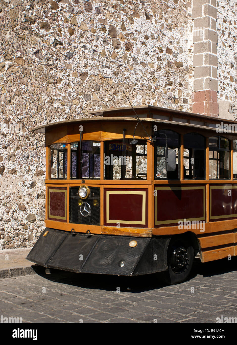 Mexico trolley bus Stock Photo Alamy