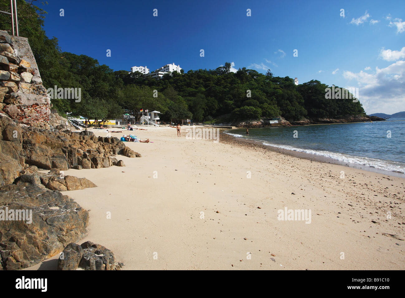Middle Bay Beach, Repulse Bay, Hong Kong Stock Photo