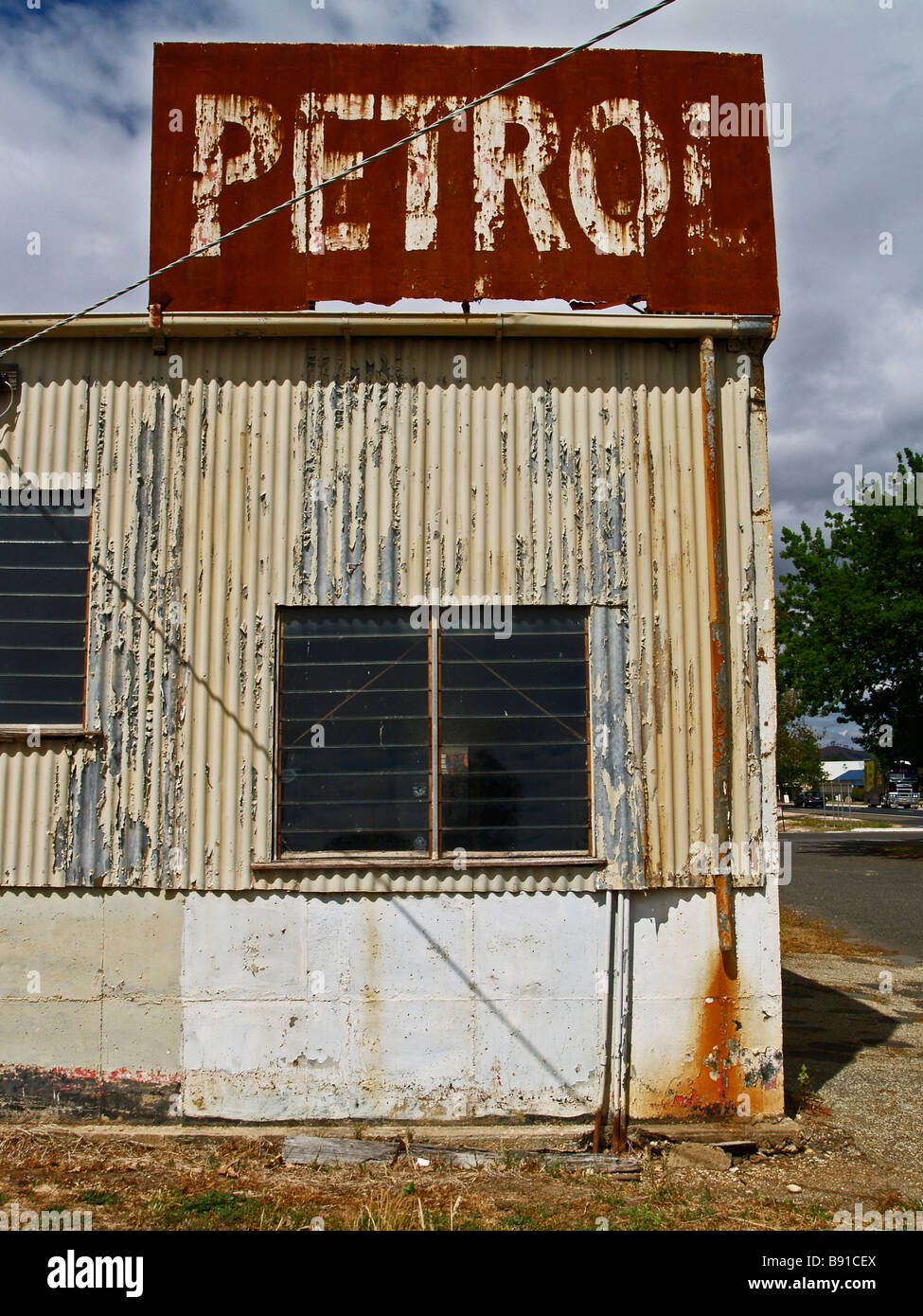 An old petrol station, Victoria, Australia Stock Photo Alamy