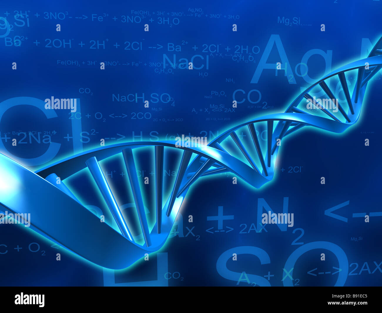 Double helix illustration hi-res stock photography and images - Alamy