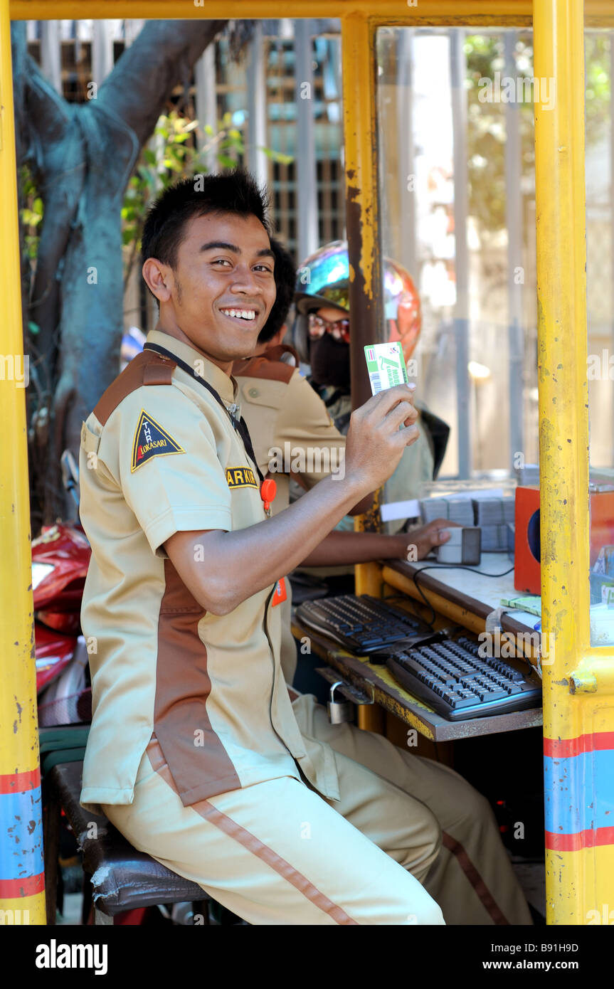 parking officer jl mangga besar jakarta indonesia Stock Photo - Alamy