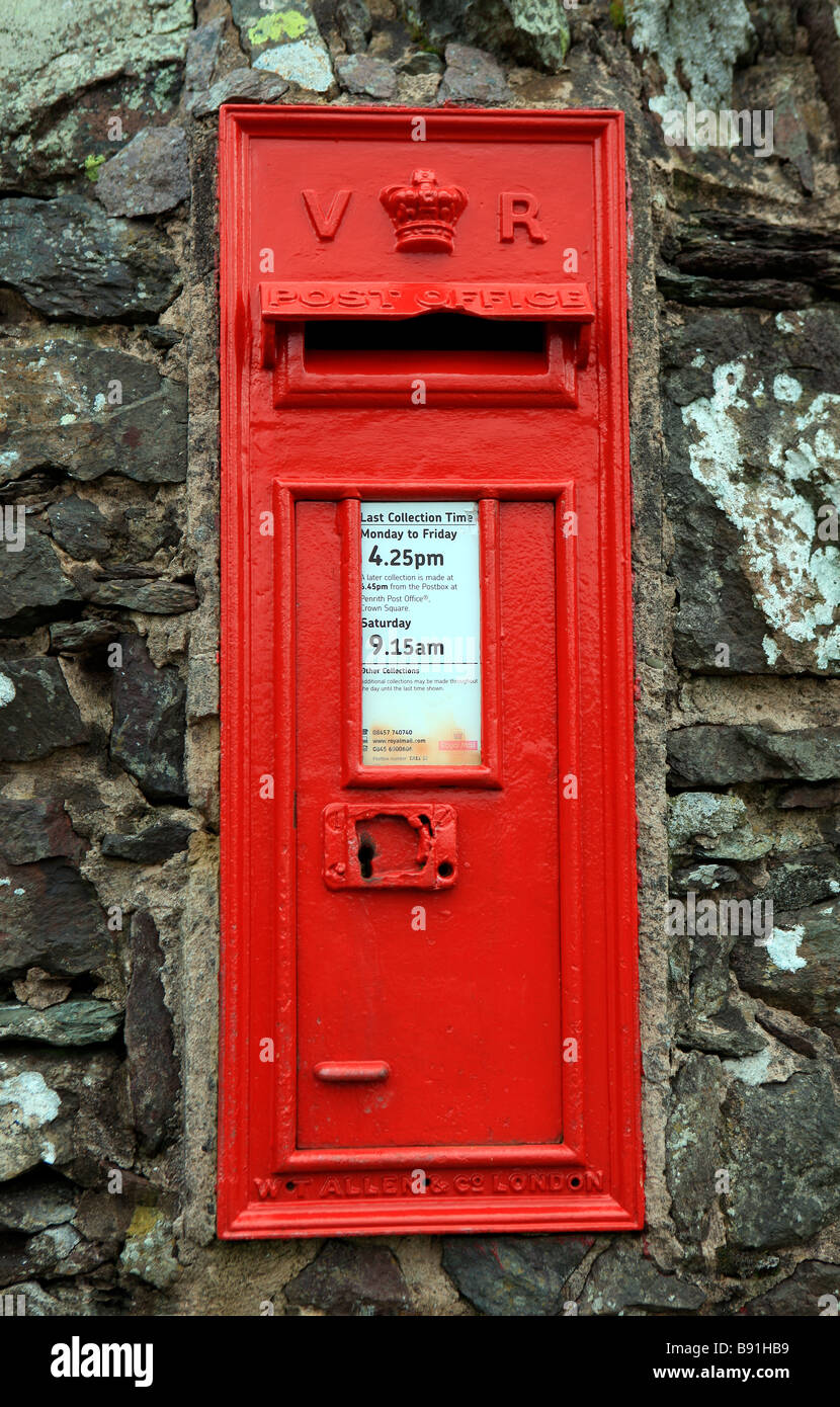 Victorian post box Stock Photo