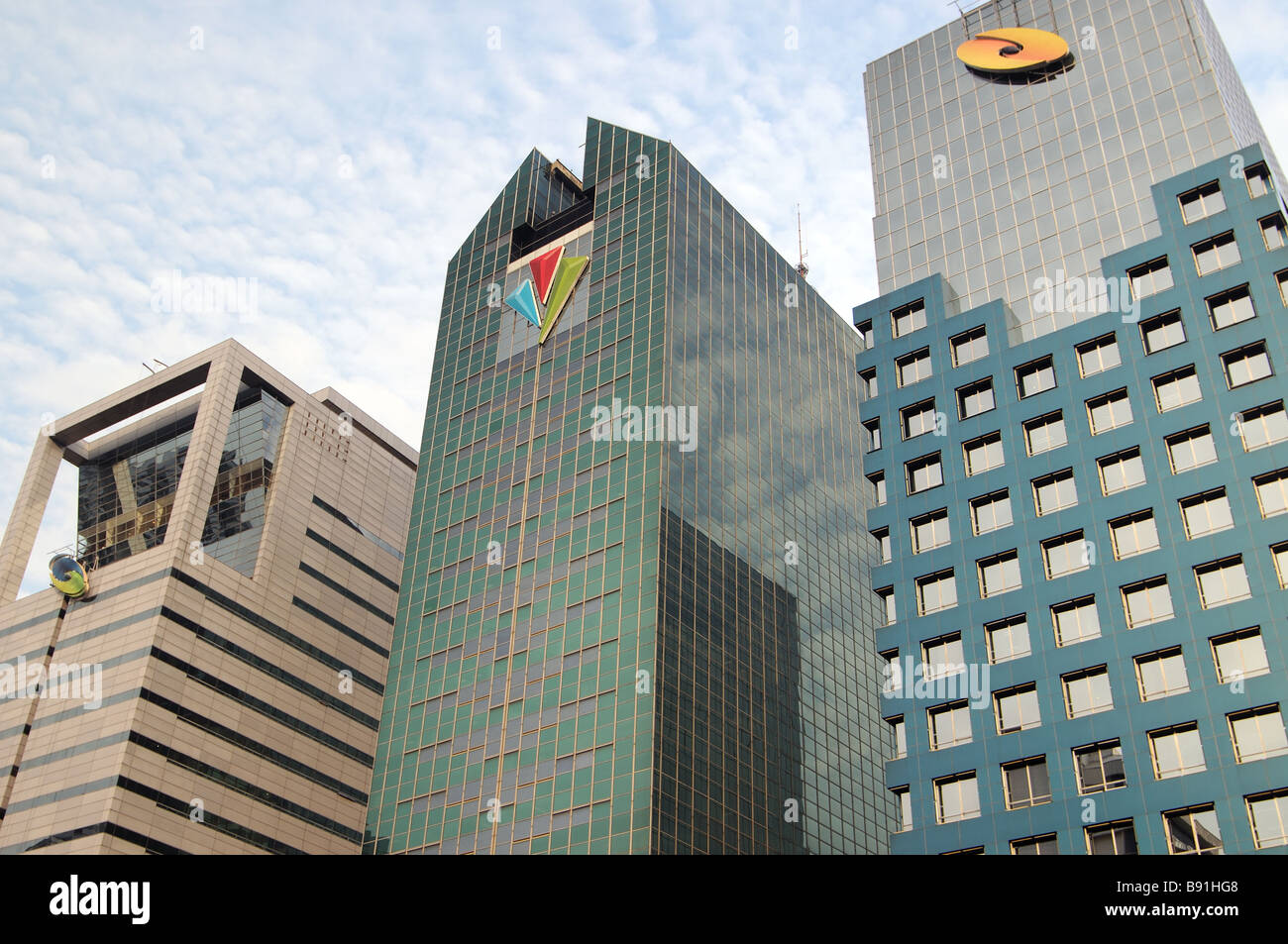 Buildings Along Jl Jenderal Sudirman Jakarta Indonesia Stock Photo Alamy