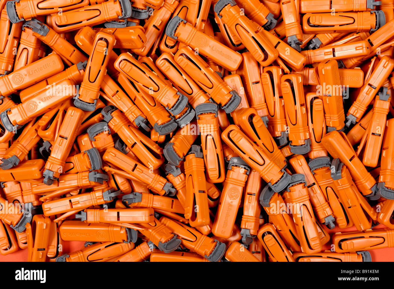 Blood Test Lancets Stock Photo Alamy