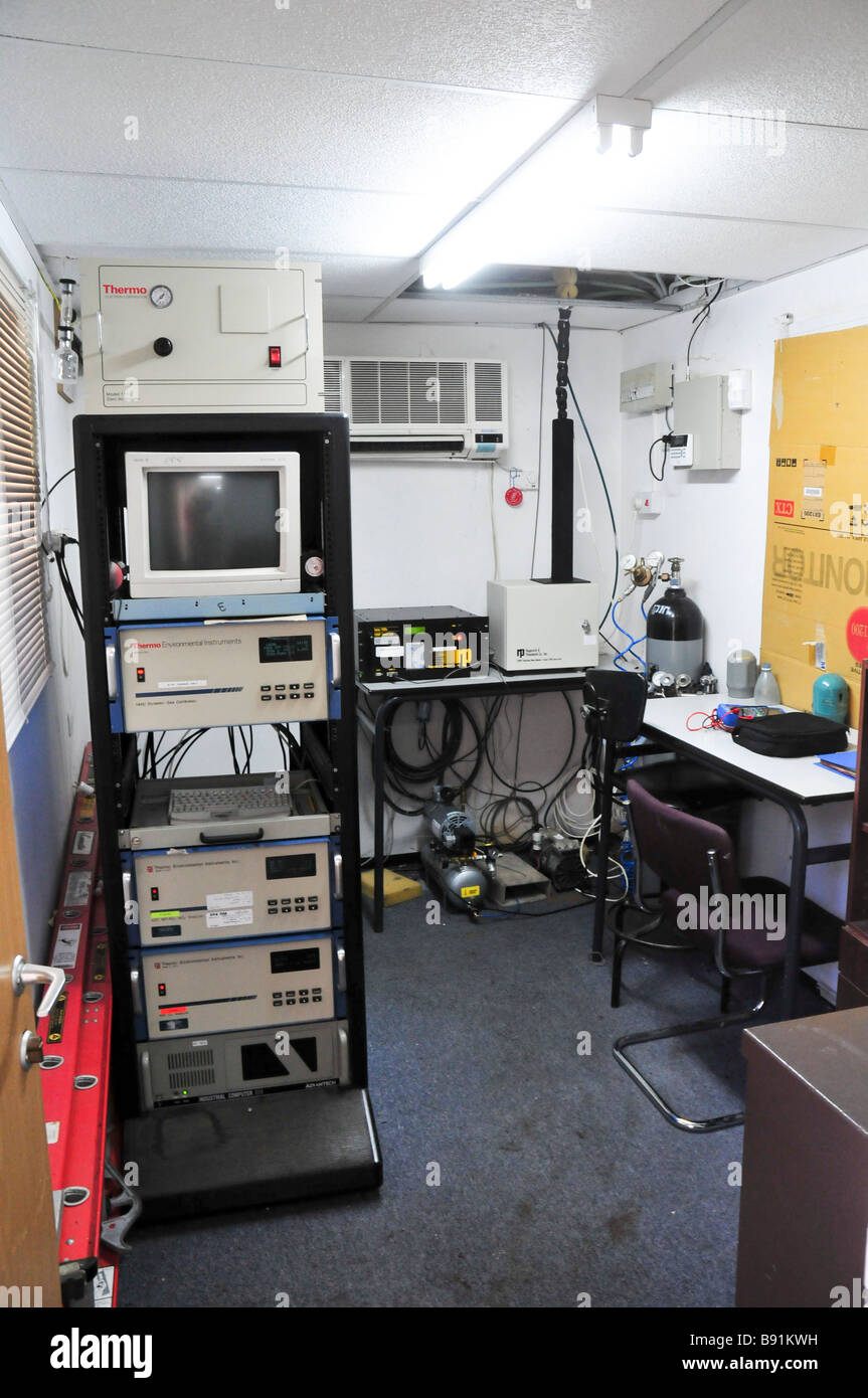 Israel Carmel Mountain Air Pollution monitoring station Stock Photo Alamy