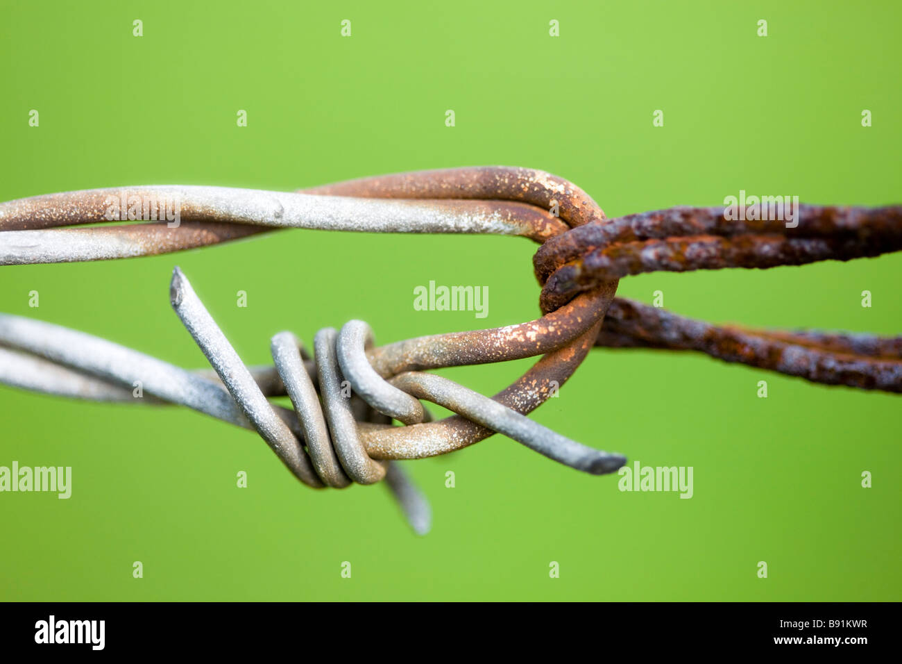 Joining barbed sales wire