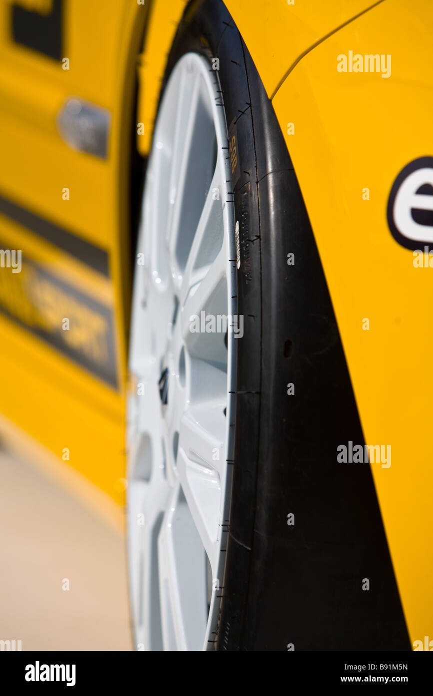 Detail of racing car tire Stock Photo - Alamy