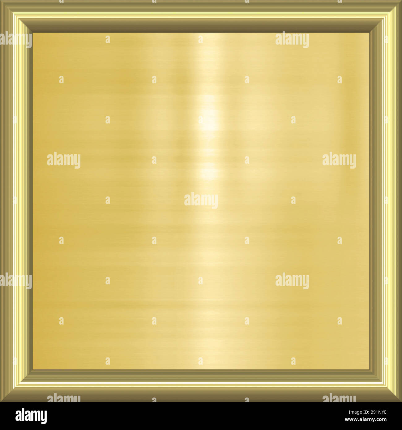 great image of gold plaque in frame Stock Photo Alamy