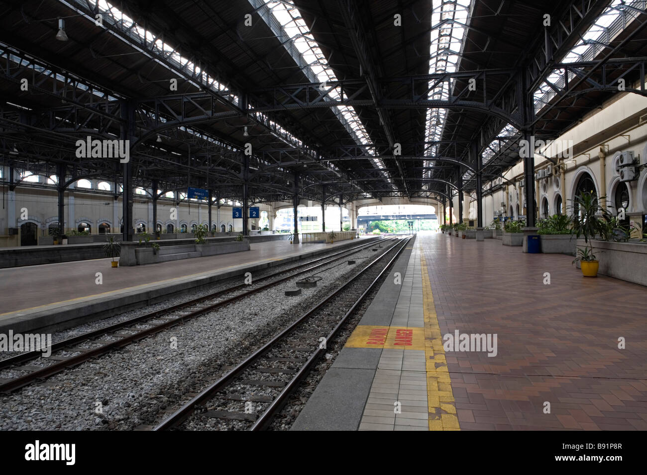Railway station, Malaysia Stock Photo