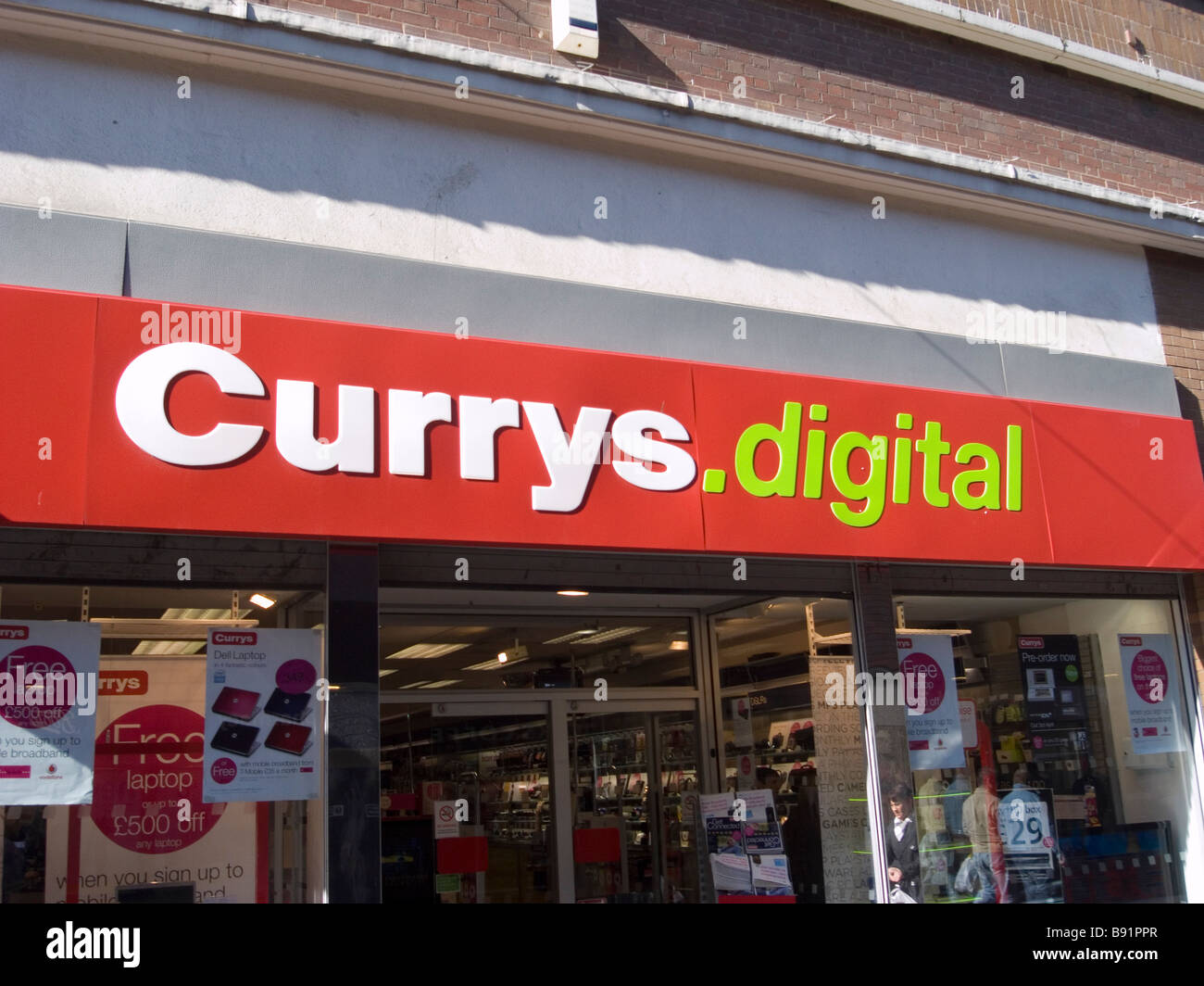 Currys digital shop sign formerly Dixons Stock Photo Alamy