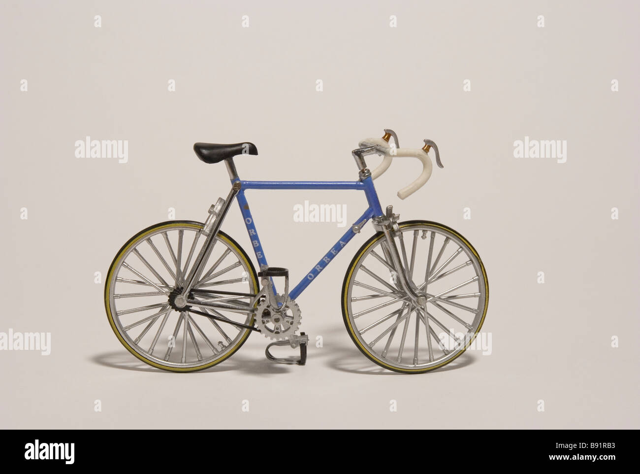 miniature model of racing bicycle Stock Photo