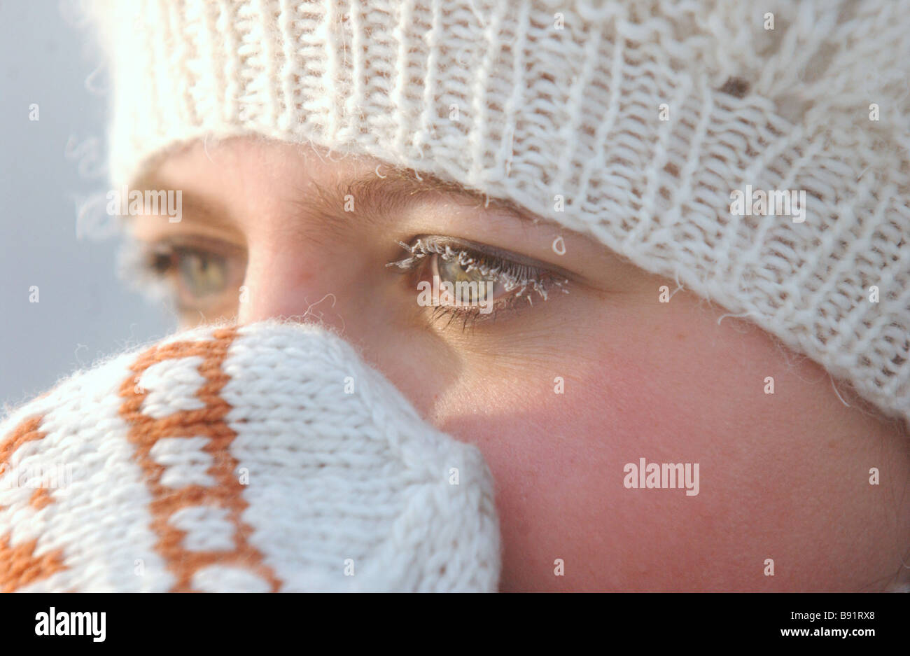 Bitter cold in Chita 40 degrees Celsius Stock Photo Alamy