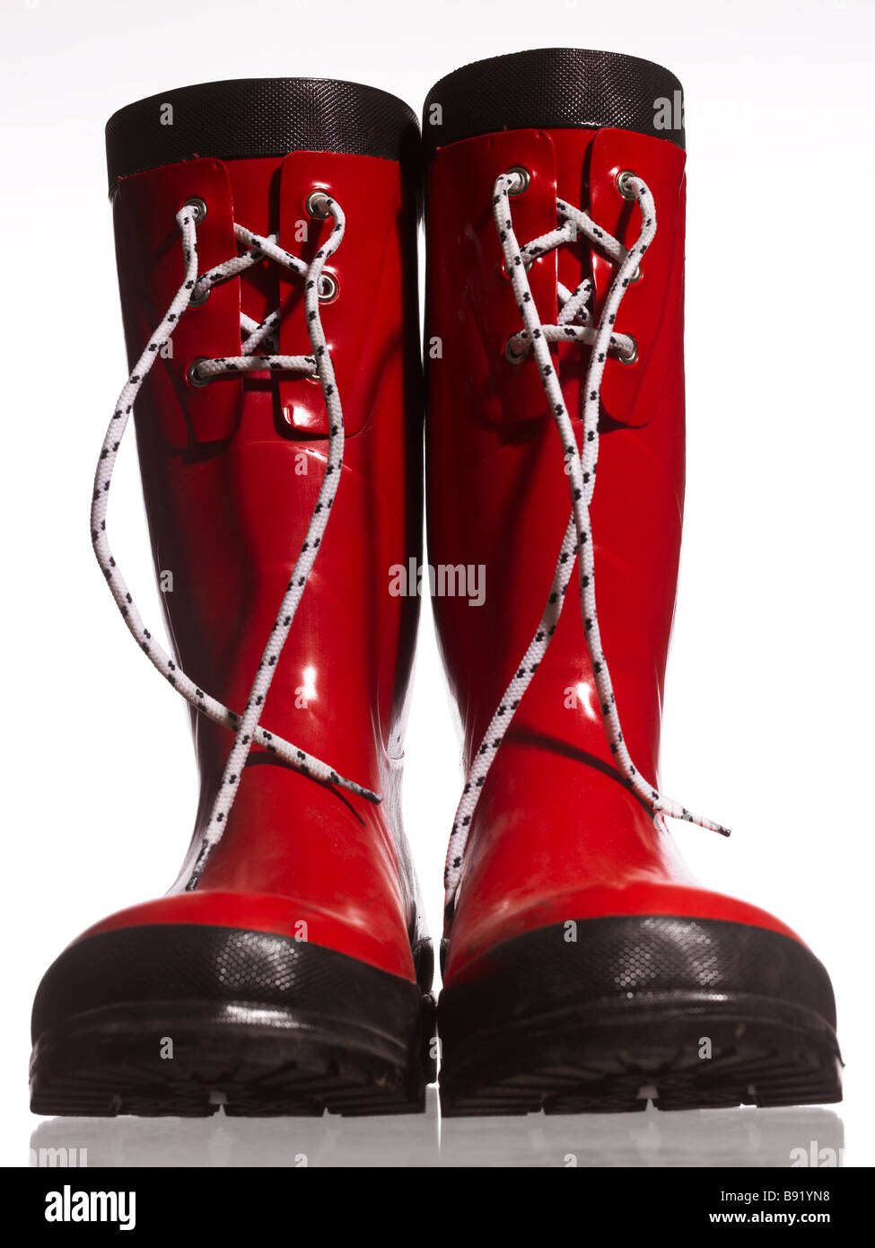 Red rubber boots Stock Photo Alamy