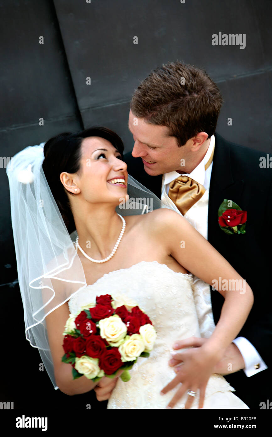 Bride and bridegroom Sweden. Stock Photo