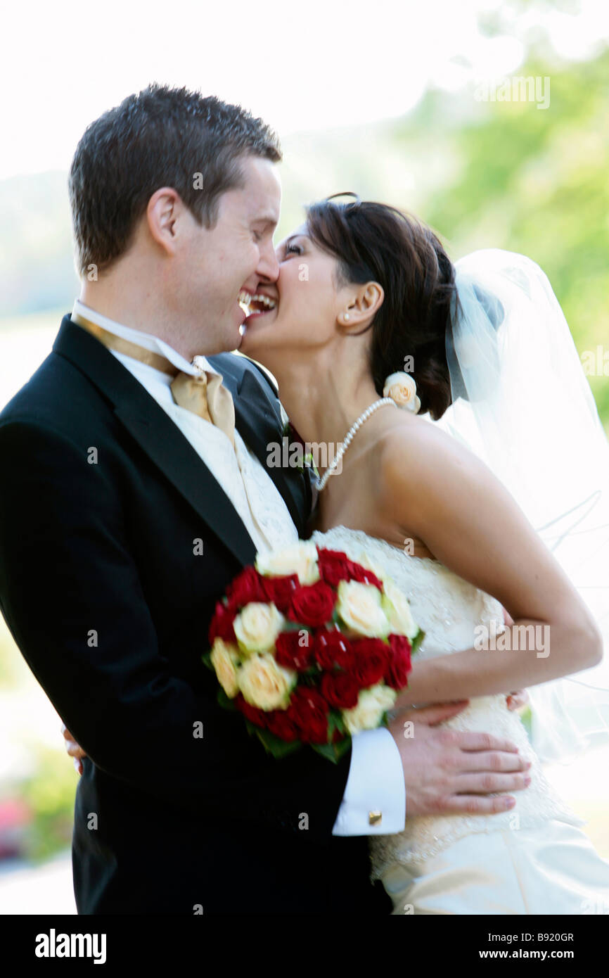 Bride and bridegroom Sweden. Stock Photo