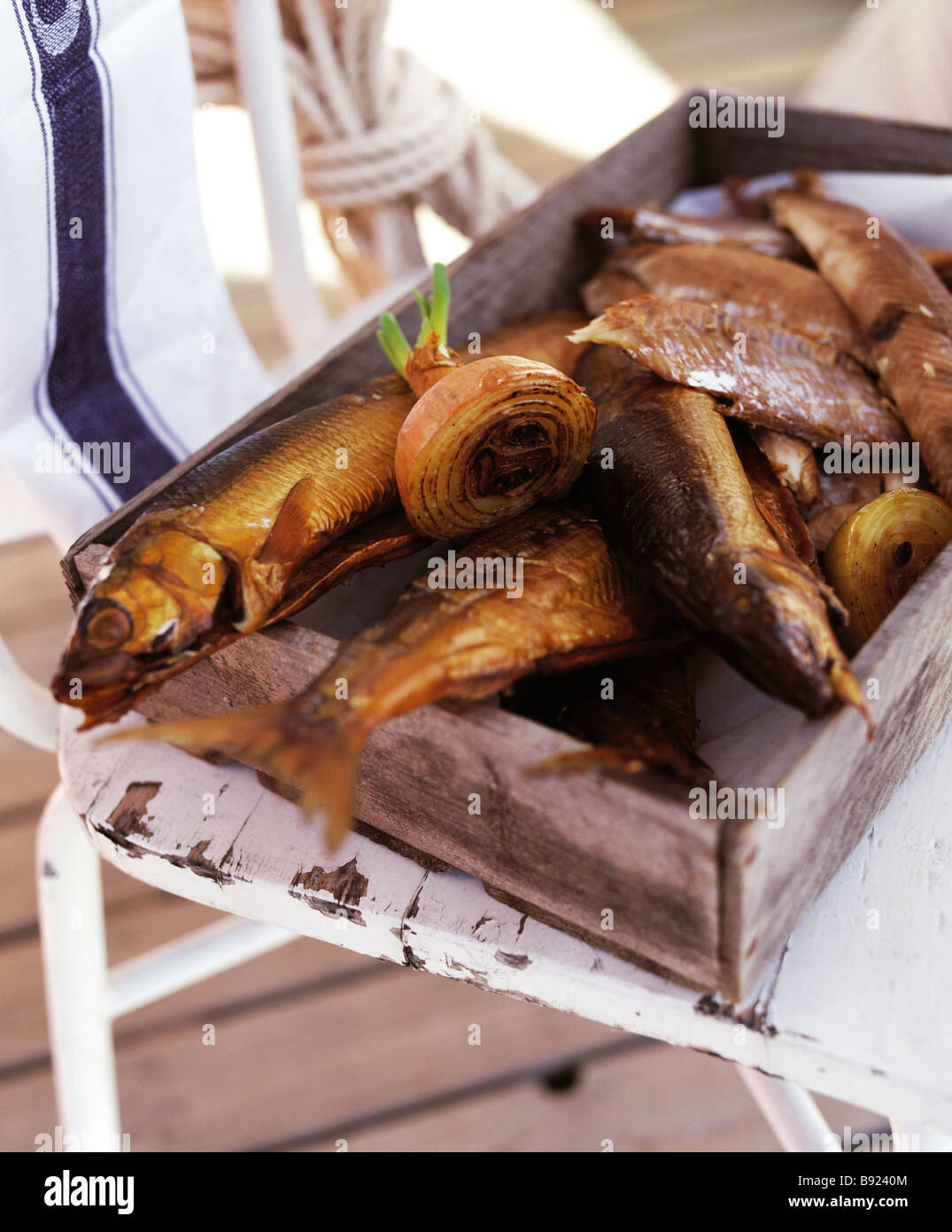 Smokedried fish Sweden Stock Photo Alamy