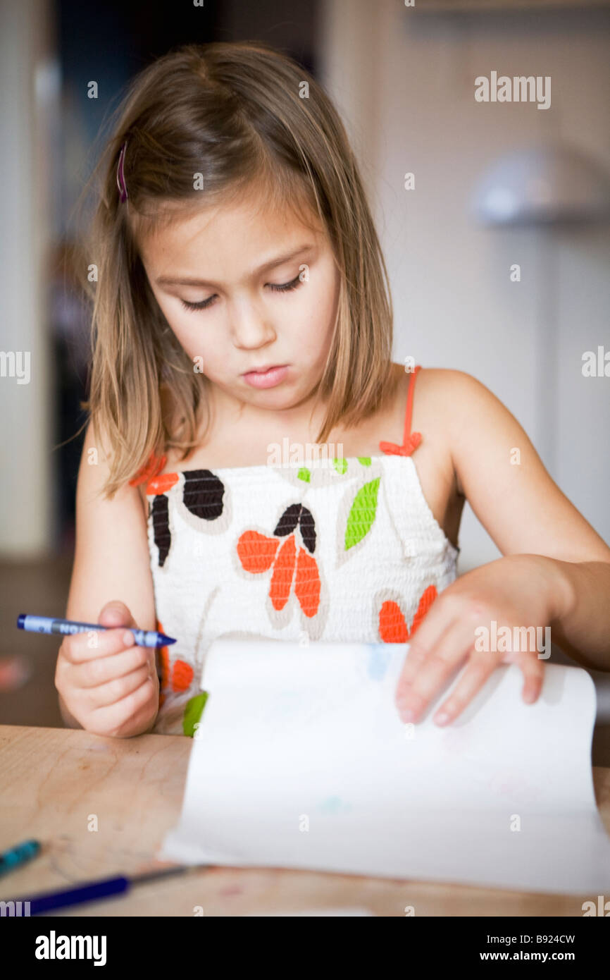 Drawn on paper by a girl hi-res stock photography and images - Alamy