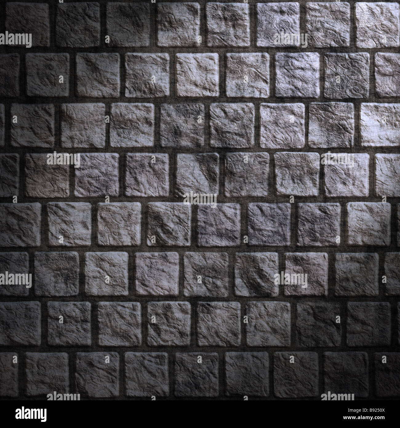 great dark and grungy cobblestone wall Stock Photo - Alamy