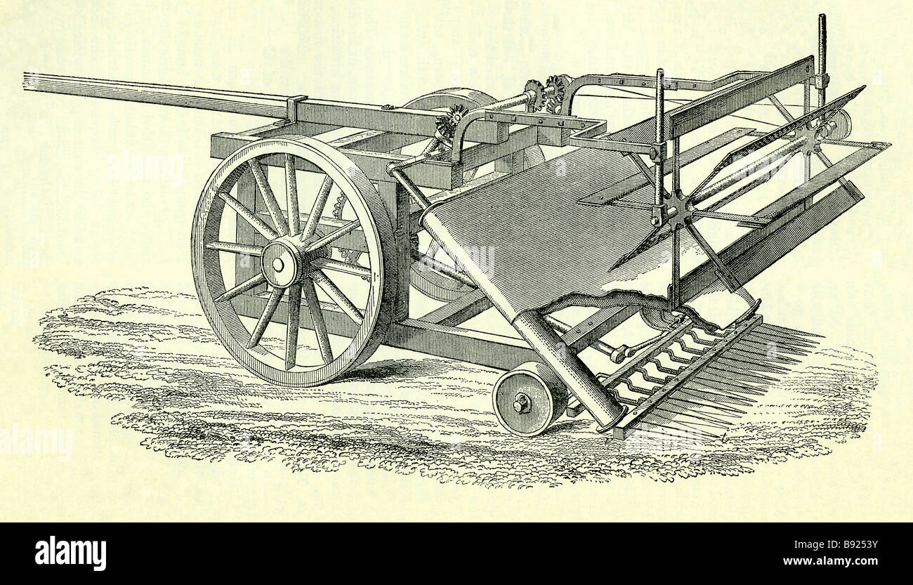 Mechanical Reaper Diagram