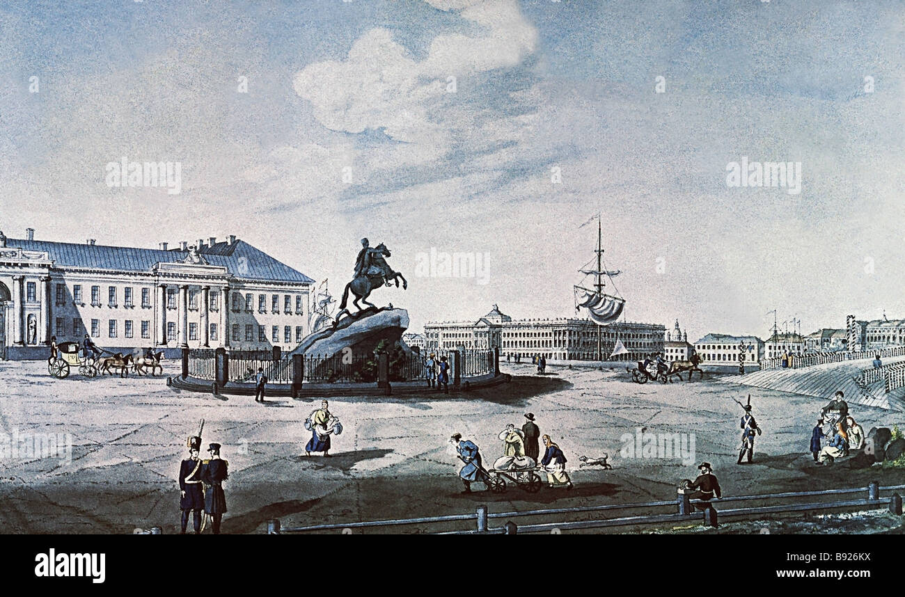 senate-square-in-st-petersburg-painted-engraving-copy-of-original-B926KX.jpg