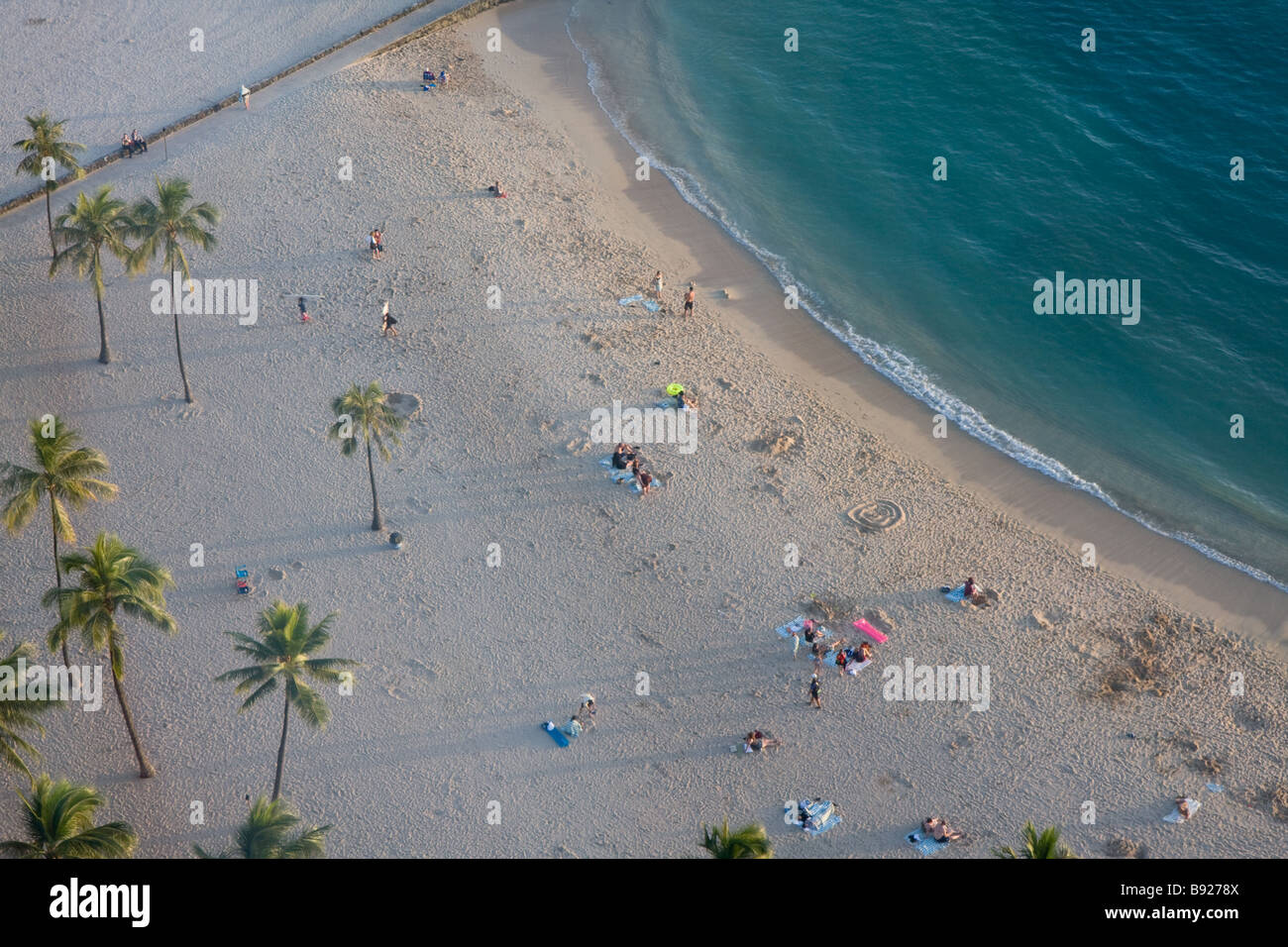 Waikiki drone hi-res stock photography and images - Alamy