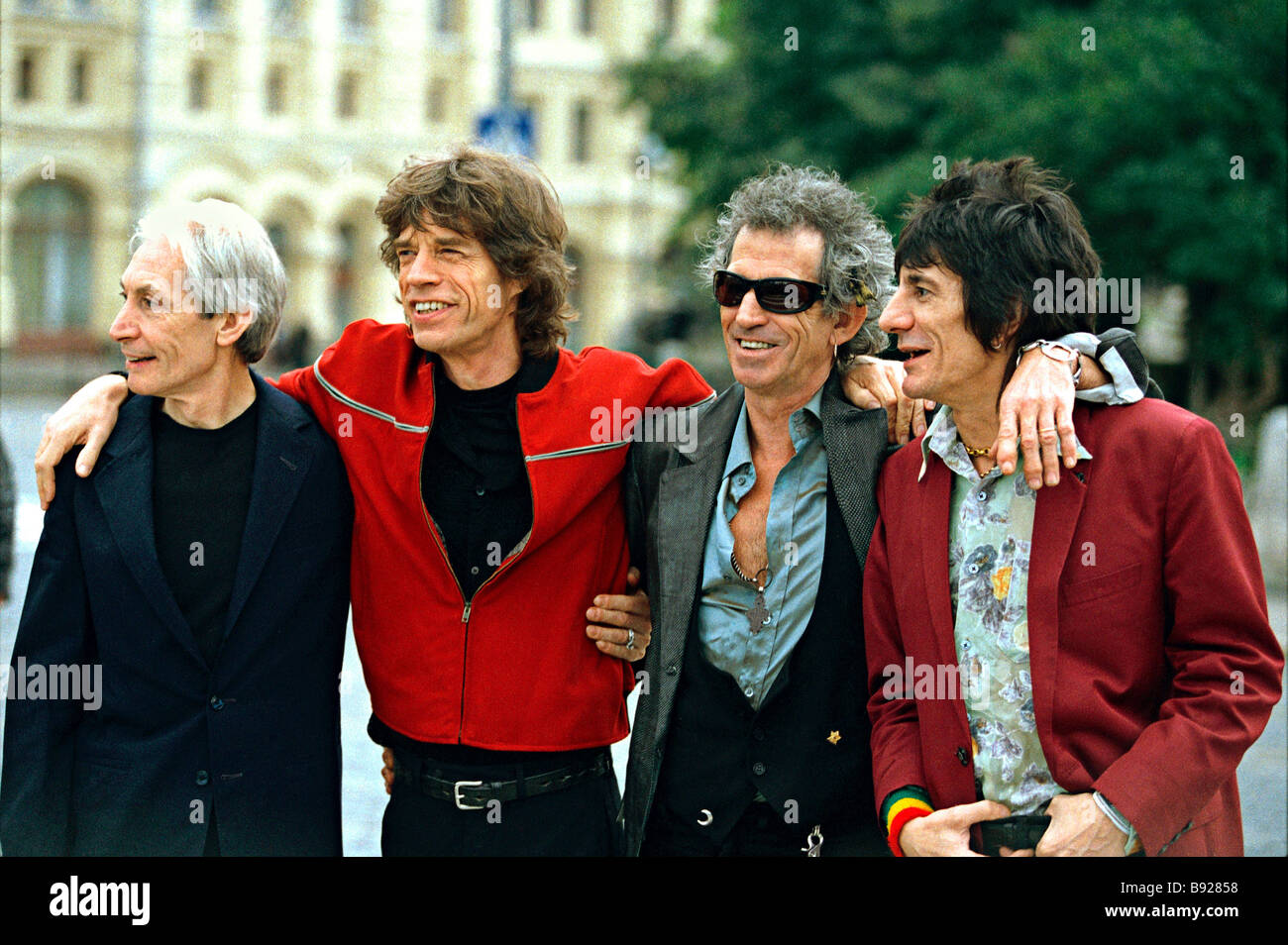 Rolling Stones legendary rock veterans in Moscow Stock Photo - Alamy