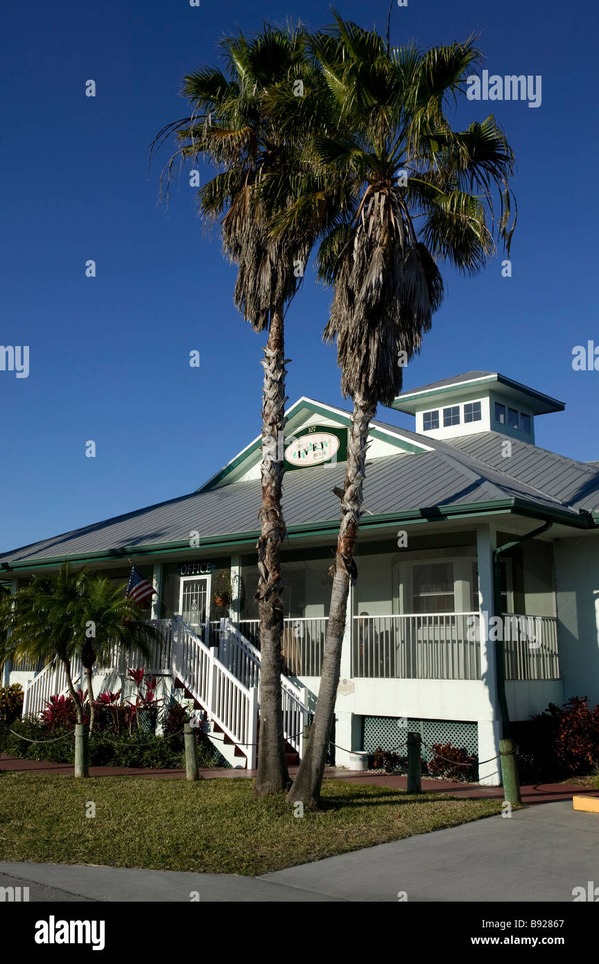 Front of the Ivey House B B in Everglades City FL Stock Photo