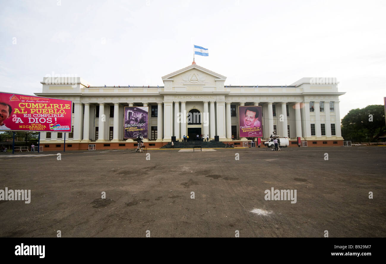 National Museum National Palace of Culture historic district Managua Nicaragua Stock Photo