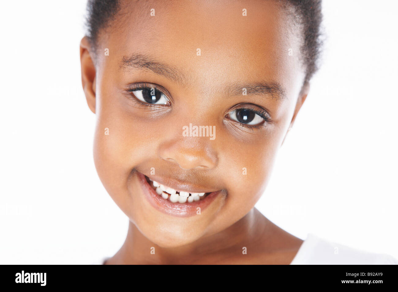 Young girl smiling close up Stock Photo - Alamy
