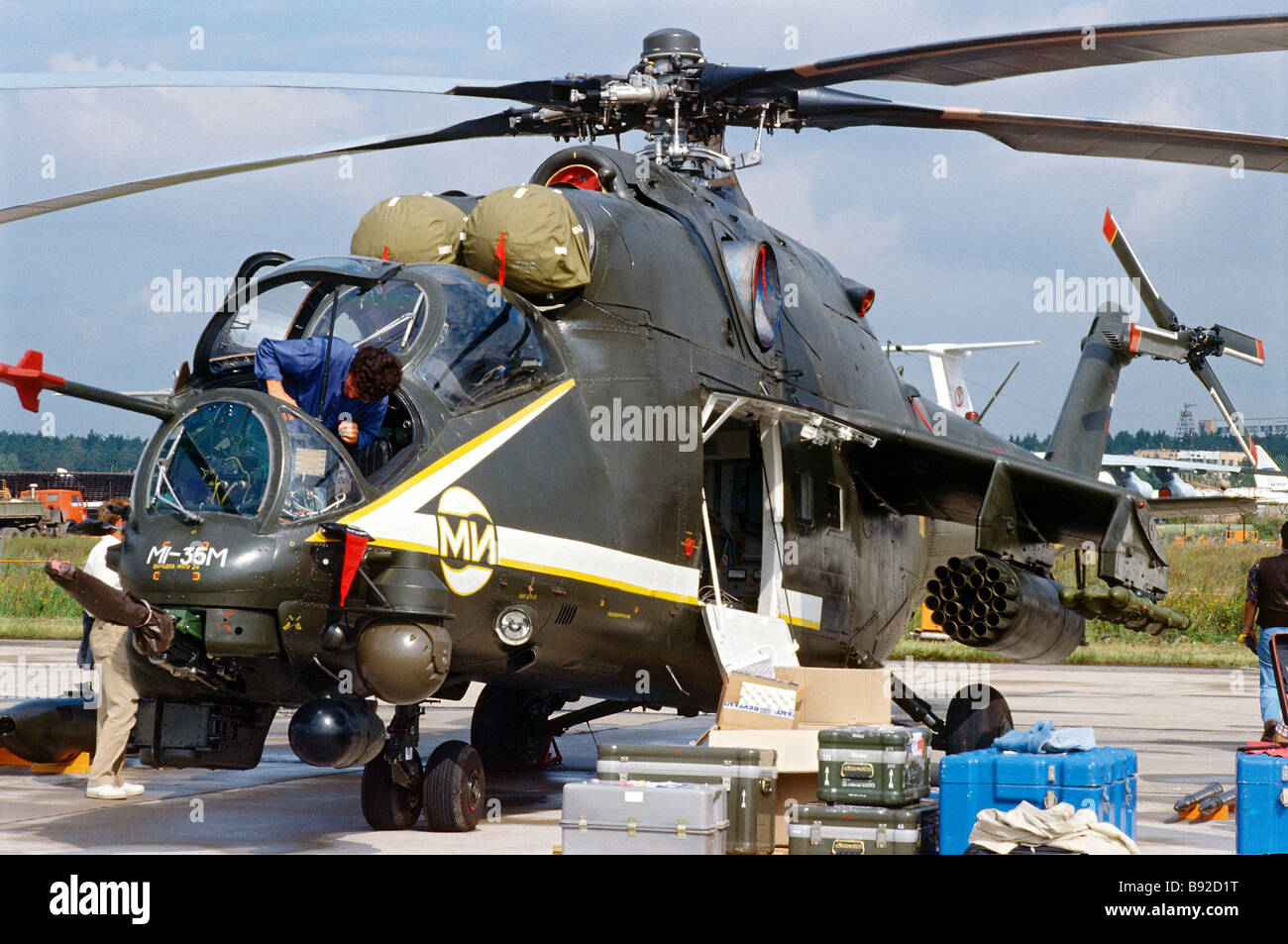 Mil Mi 35 Helicopter Stock Photo 22796420 Alamy