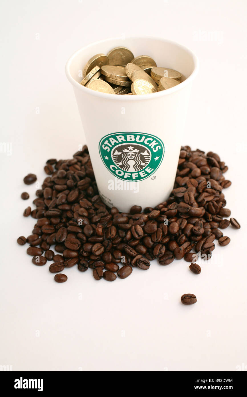 Starbucks coffee cup Stock Photo