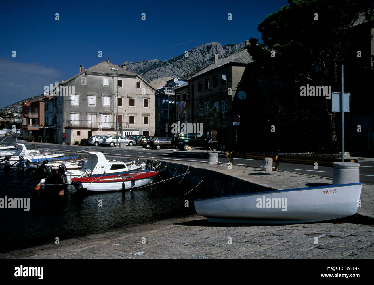 seas side village on the adriatic coast, Stock Photo