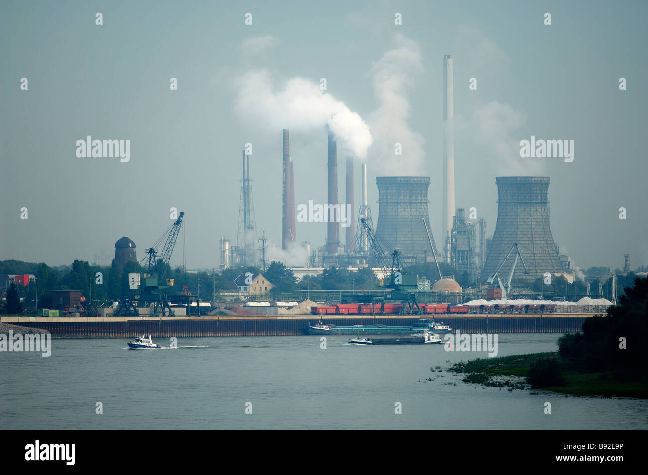 Oil Refinery Cologne Germany Stock Photo