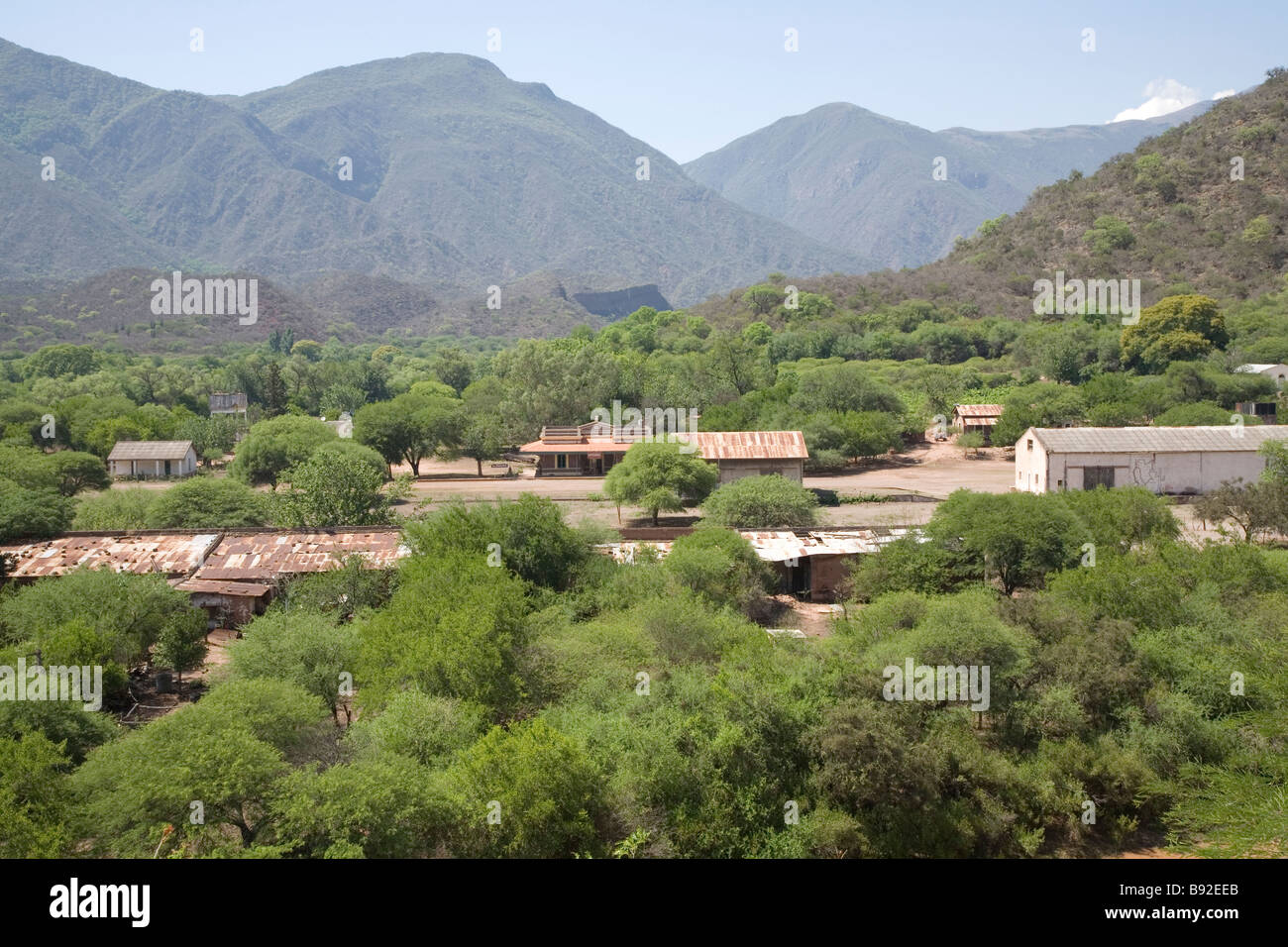 The ghost town of Alemania, Cafayate Gorge, Salta, Argentina Stock Photo
