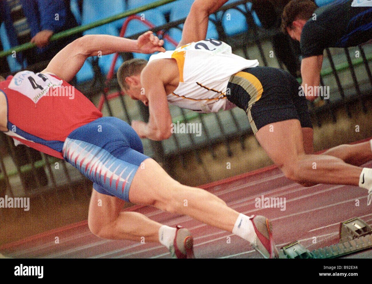 Running event gets underway during international track and field