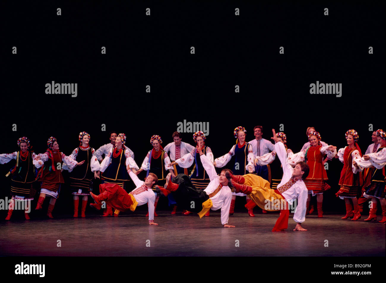 The Ukrainian Shumka Dancers from Edmonton Alberta Canada performing on